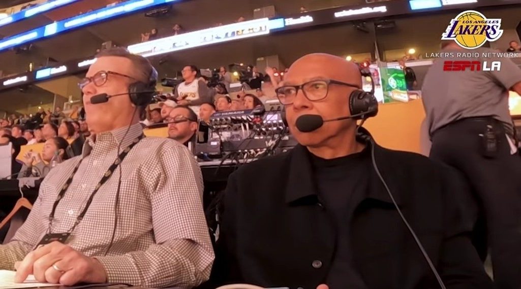 ESPN Los Angeles will continue to be the radio home for the Los Angeles Lakers for the foreseeable future thanks to an extension agreement. Photo Credit: ESPN LA/YouTube.