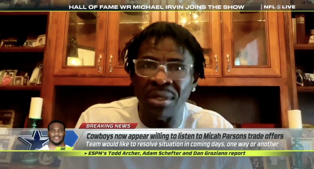 Michael Irvin ‘guaranteed’ Cowboys would not trade Micah Parsons hours before being traded to Packers