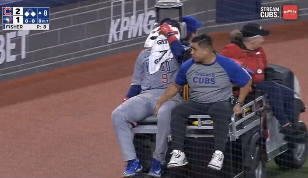Cubs' Miguel Amaya Injured in Return Game