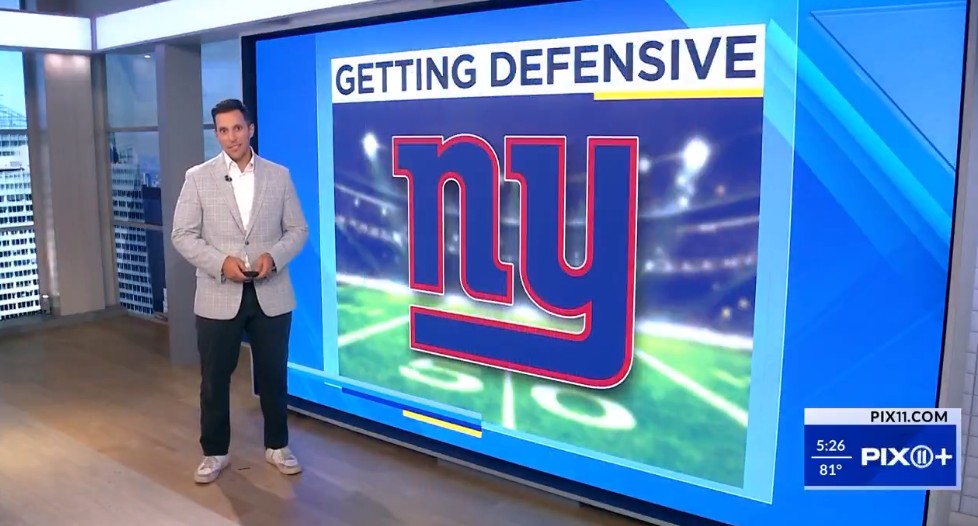Joe Mauceri of New York's WPIX perfectly referenced an old Mike Francesa call about the San Francisco and New York Giants. Photo Credit: WPIX.