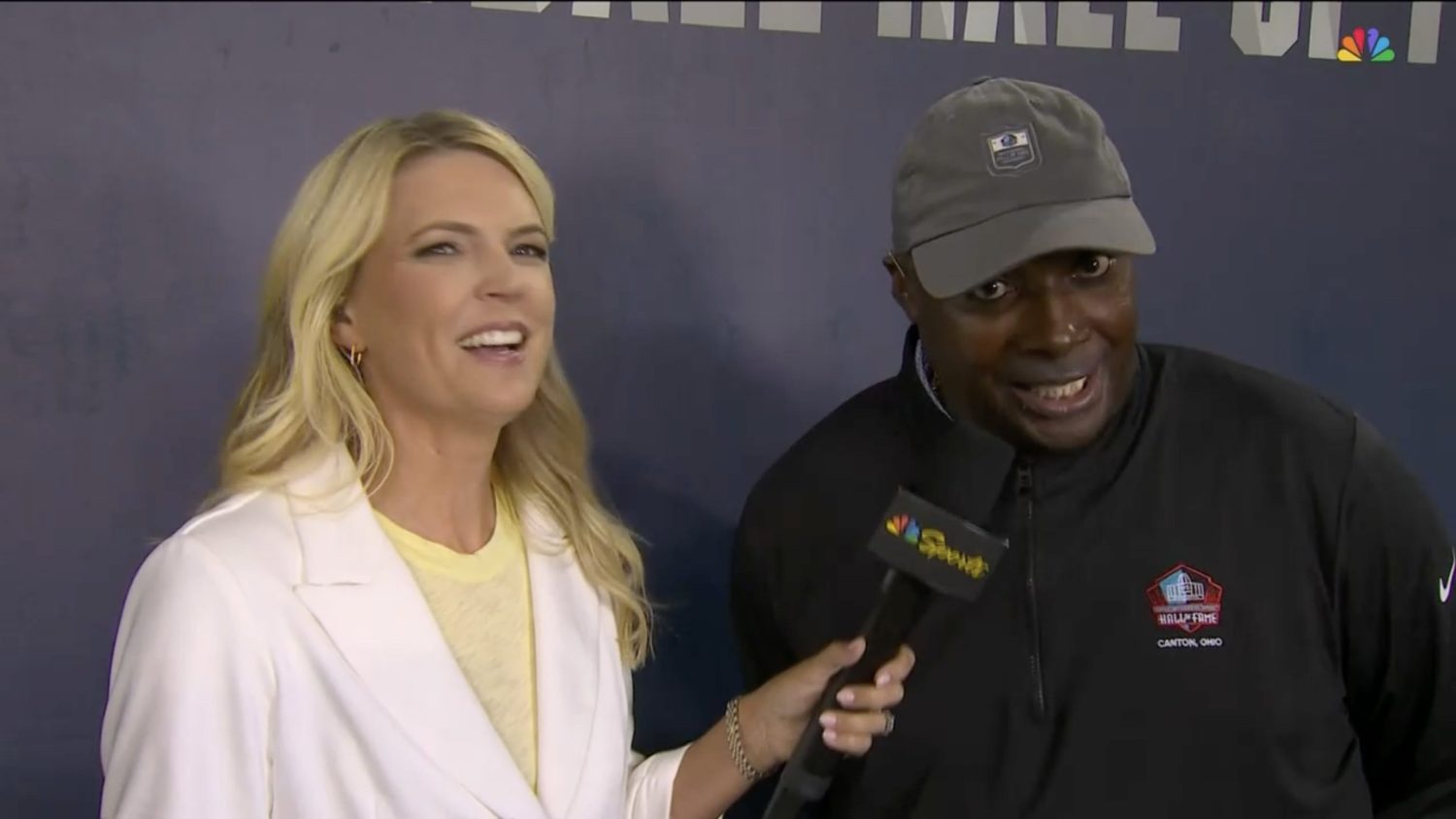 Melissa Stark and Sterling Sharpe