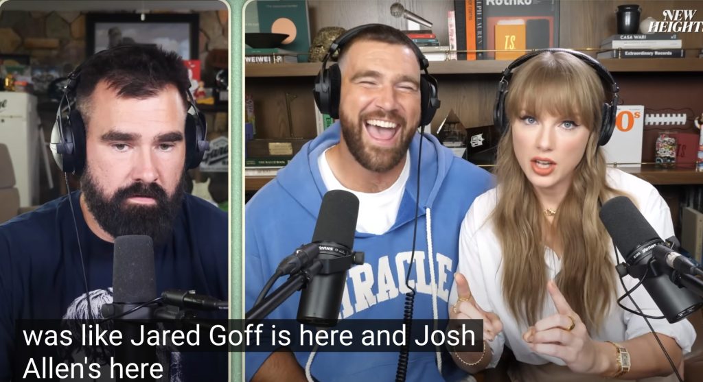 Jared Goff reacts to being name-dropped by Taylor Swift on ‘New Heights’