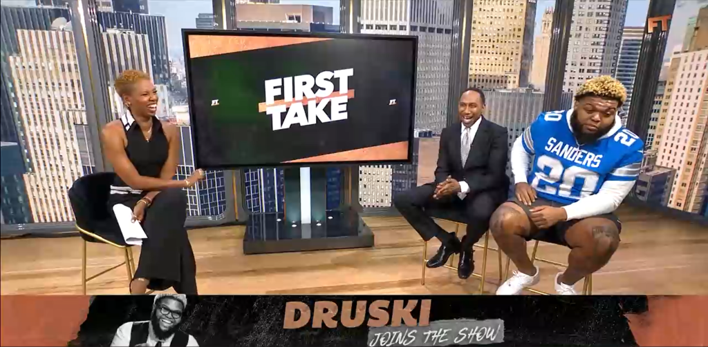 Monica McNutt confuses Druski’s Barry Sanders jersey for Shedeur Sanders