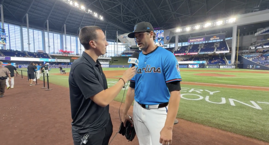 Marlins reporter ‘scared’ by Tyler Phillips’ intense postgame interview after recording save