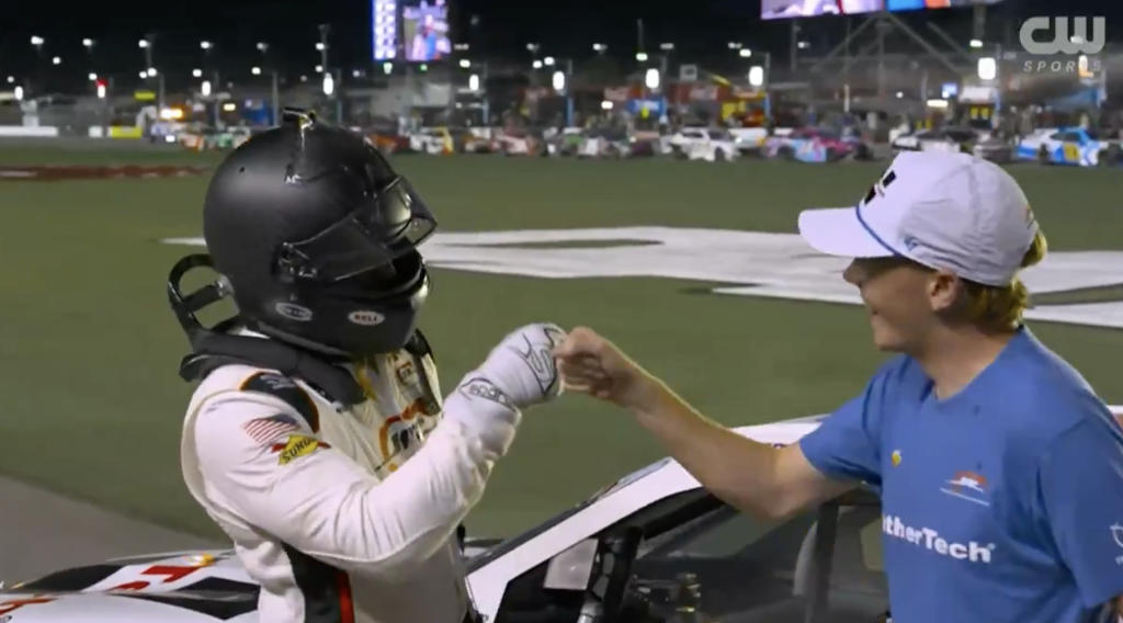 The CW broadcaster Parker Kligerman wins NASCAR Xfinity Daytona race