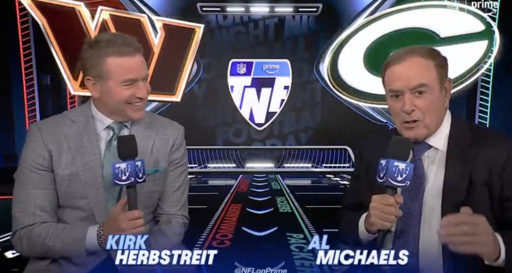 Al Michaels finds his voice again