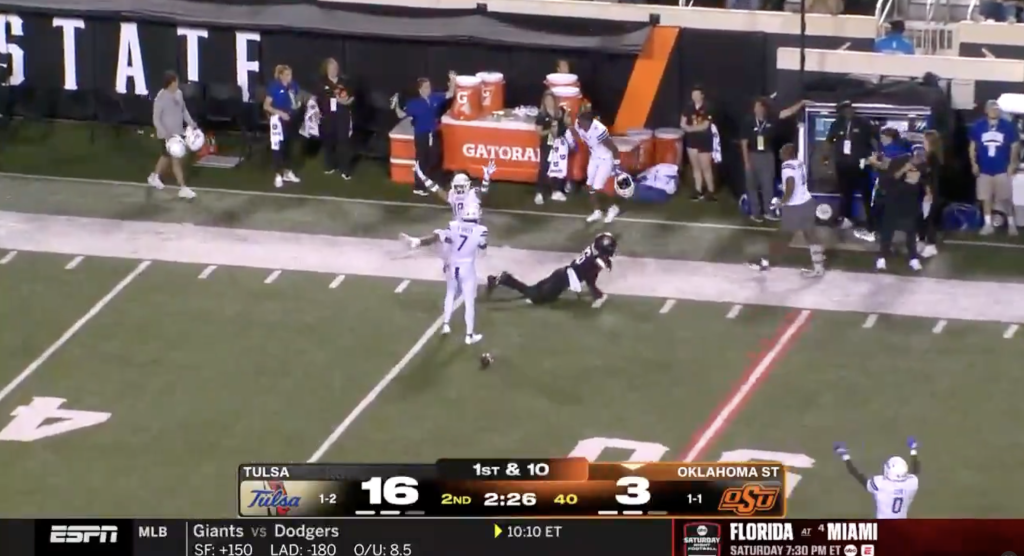 ESPN’s Andre Ware blasts Tulsa defender celebrating dropped pass