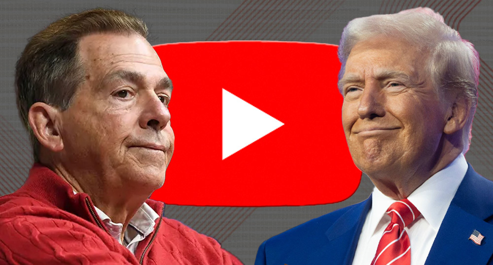 Donald Trump apparently brokered YouTube lawsuit settlement in front of Nick Saban?