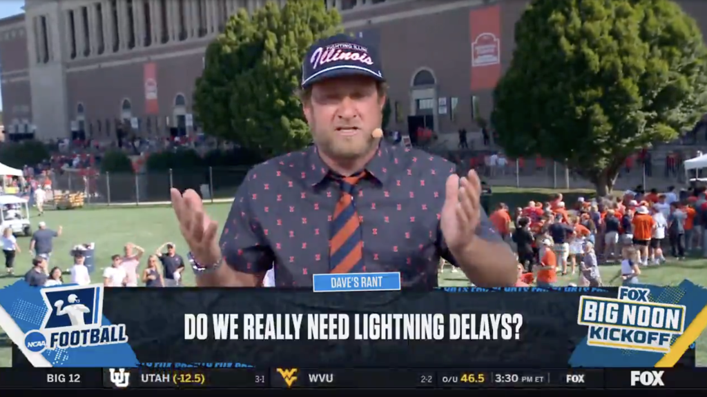 Dave Portnoy rants about lightning delays: ‘If you get struck, so be it’