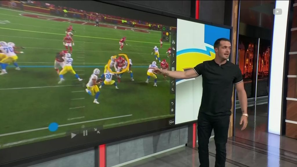 Derek Carr earns high praise for studio analysis, Jon Gruden impression