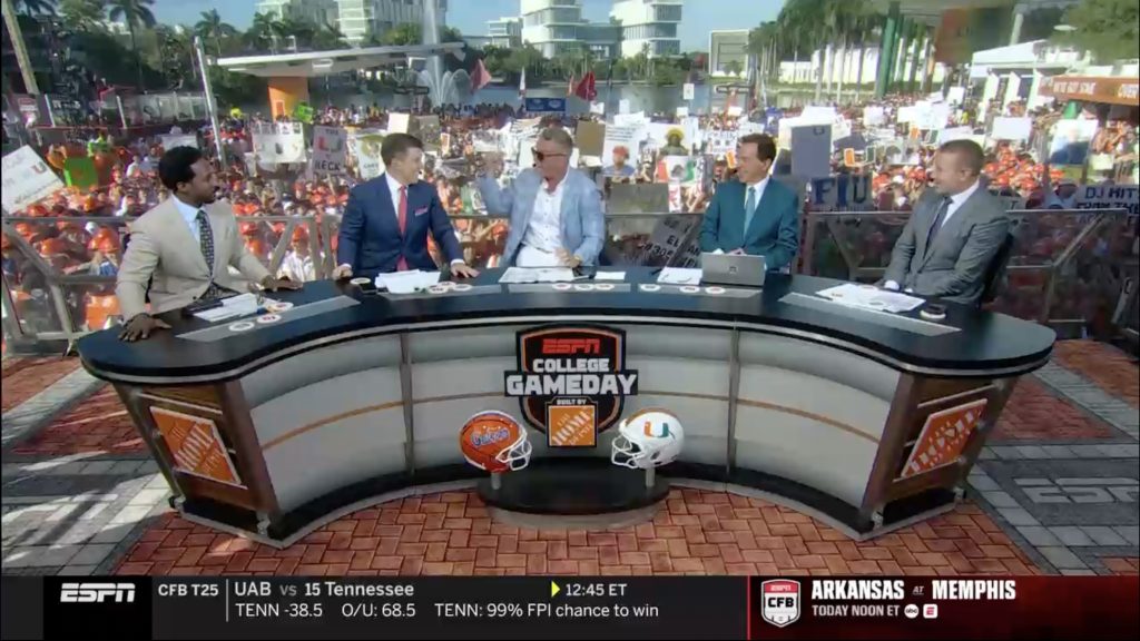 “F*ck the Gators” chant opens ‘College GameDay’ at Miami
