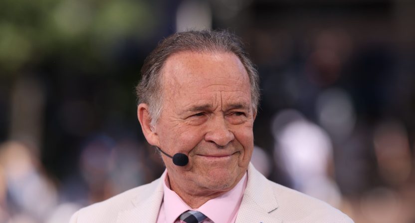 ESPN's longest-tenured broadcaster, Cliff Drysdale, signed off after 46 years of calling tennis matches for the network.