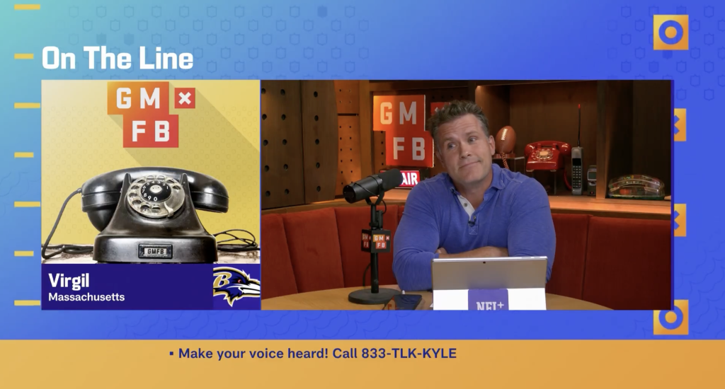 Kyle Brandt takes live calls on ‘Good Morning Football’ for first time