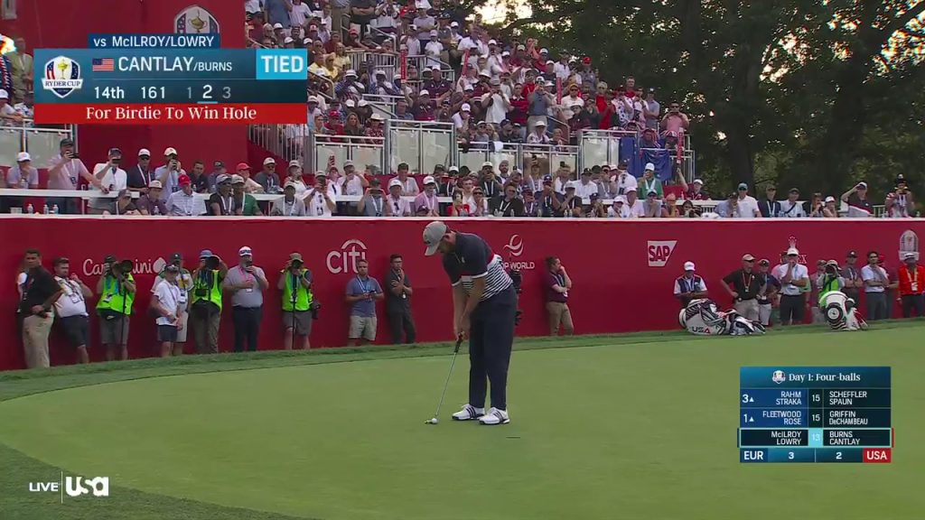 Patrick Cantlay hit with announcer jinx by Curt Byrum, Dan Hicks at Ryder Cup