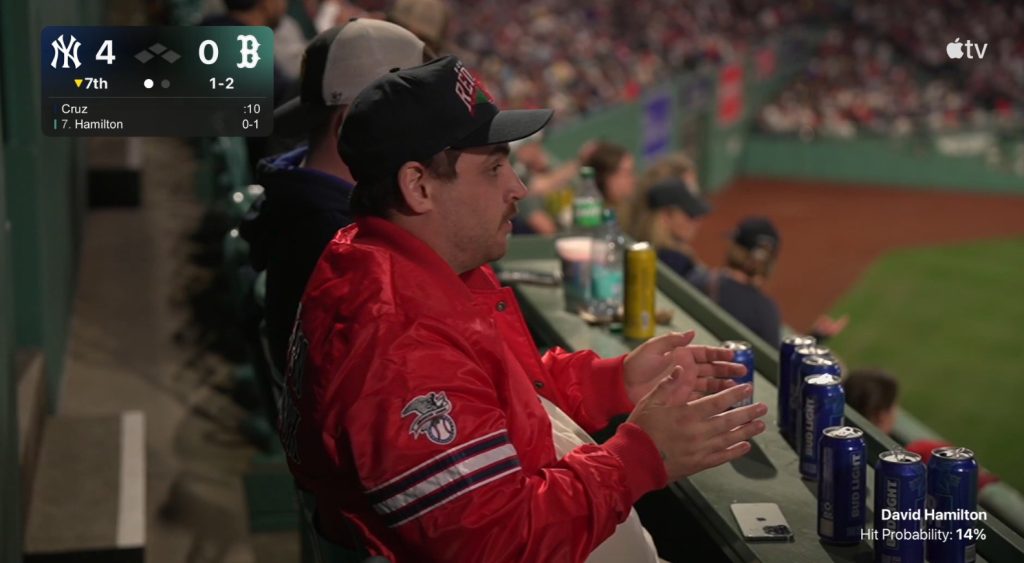 Apple TV catches frustrated Red Sox fan bashing David Hamilton during at-bat