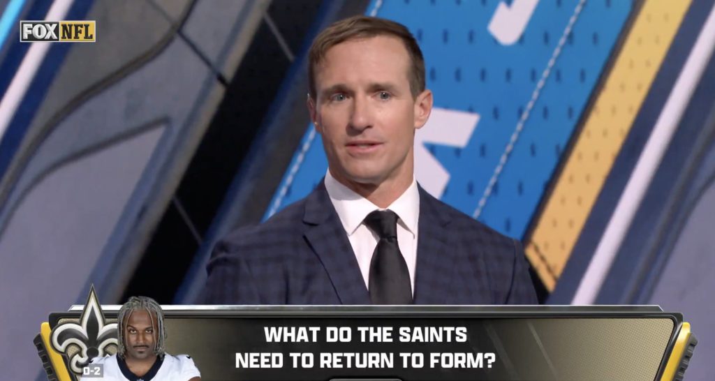 Drew Brees’ optimistic Saints take during Fox cameo aged terribly