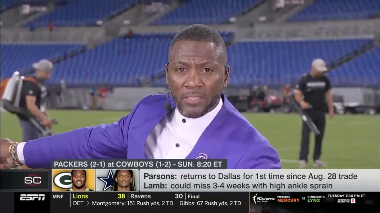 Ryan Clark discussing Jerry Jones on SportsCenter
