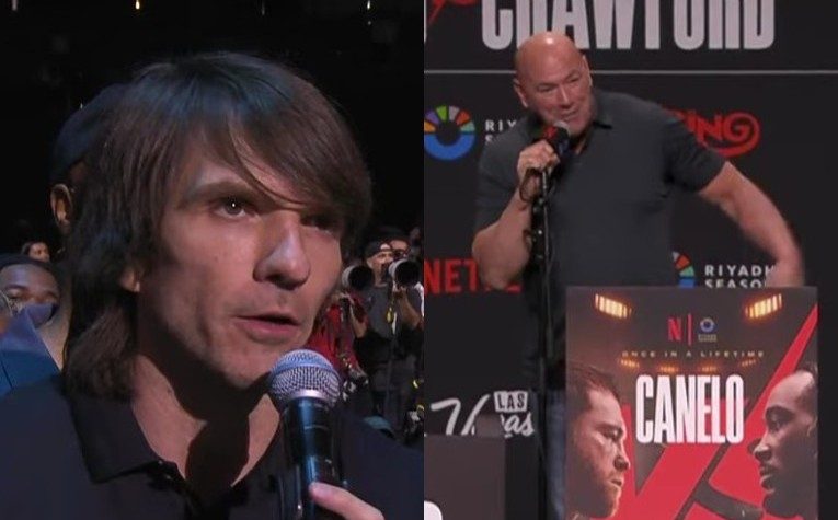 Dana White, reporter Sean Zittel argue at press conference