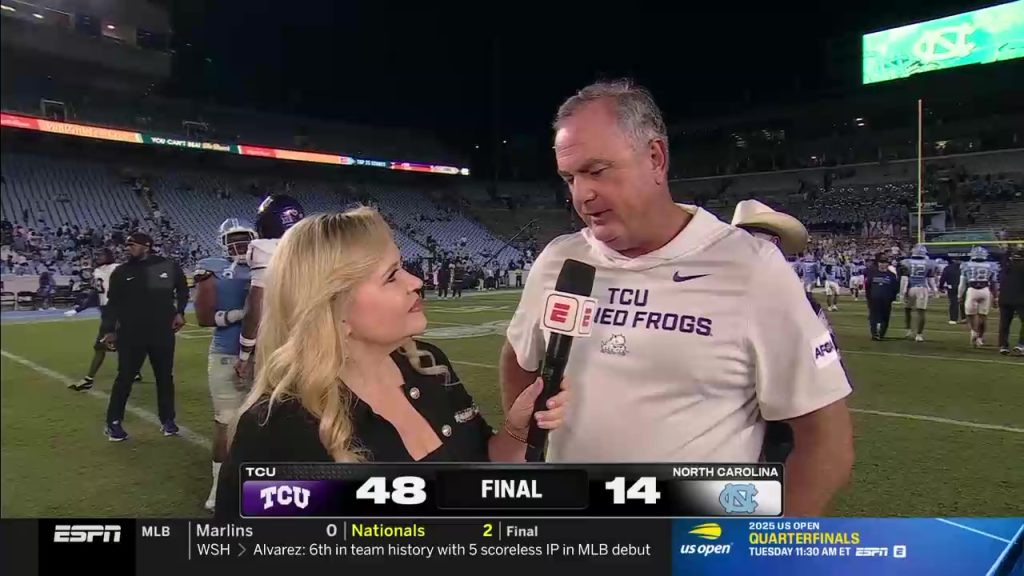 Sonny Dykes: TCU was ‘disrespected’ before game against North Carolina