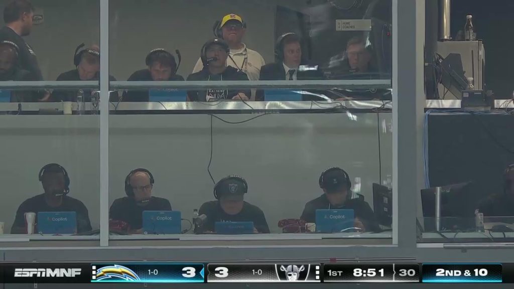 Tom Brady’s appearance in Raiders’ coaching booth reignites debate about Fox conflict of interest