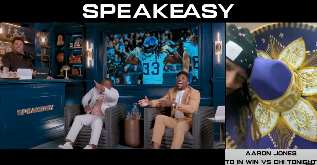 Viral interview with Aaron Jones caps off first week for ‘Speakeasy’ with Emmanuel Acho, LeSean McCoy