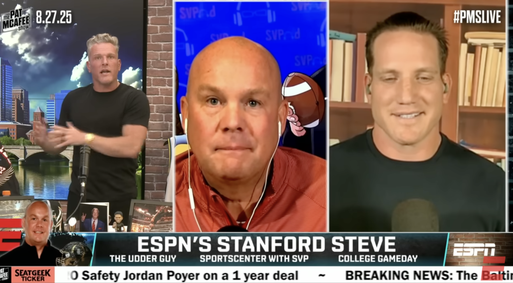 Pat McAfee announces new college football podcast with Stanford Steve