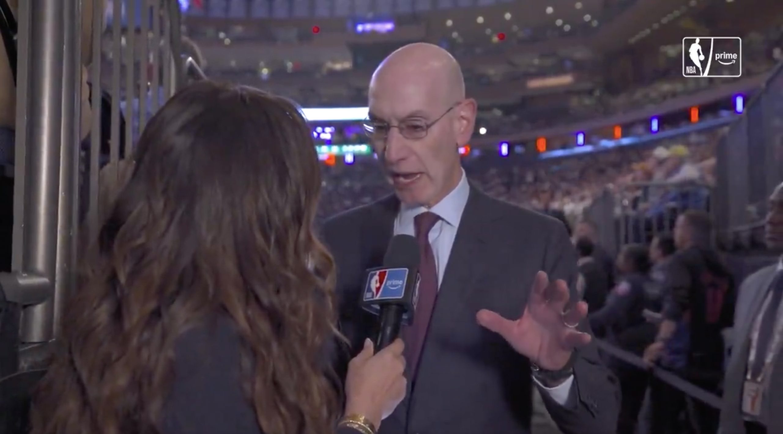Adam Silver addresses gambling scandal on ‘NBA on Prime’ debut