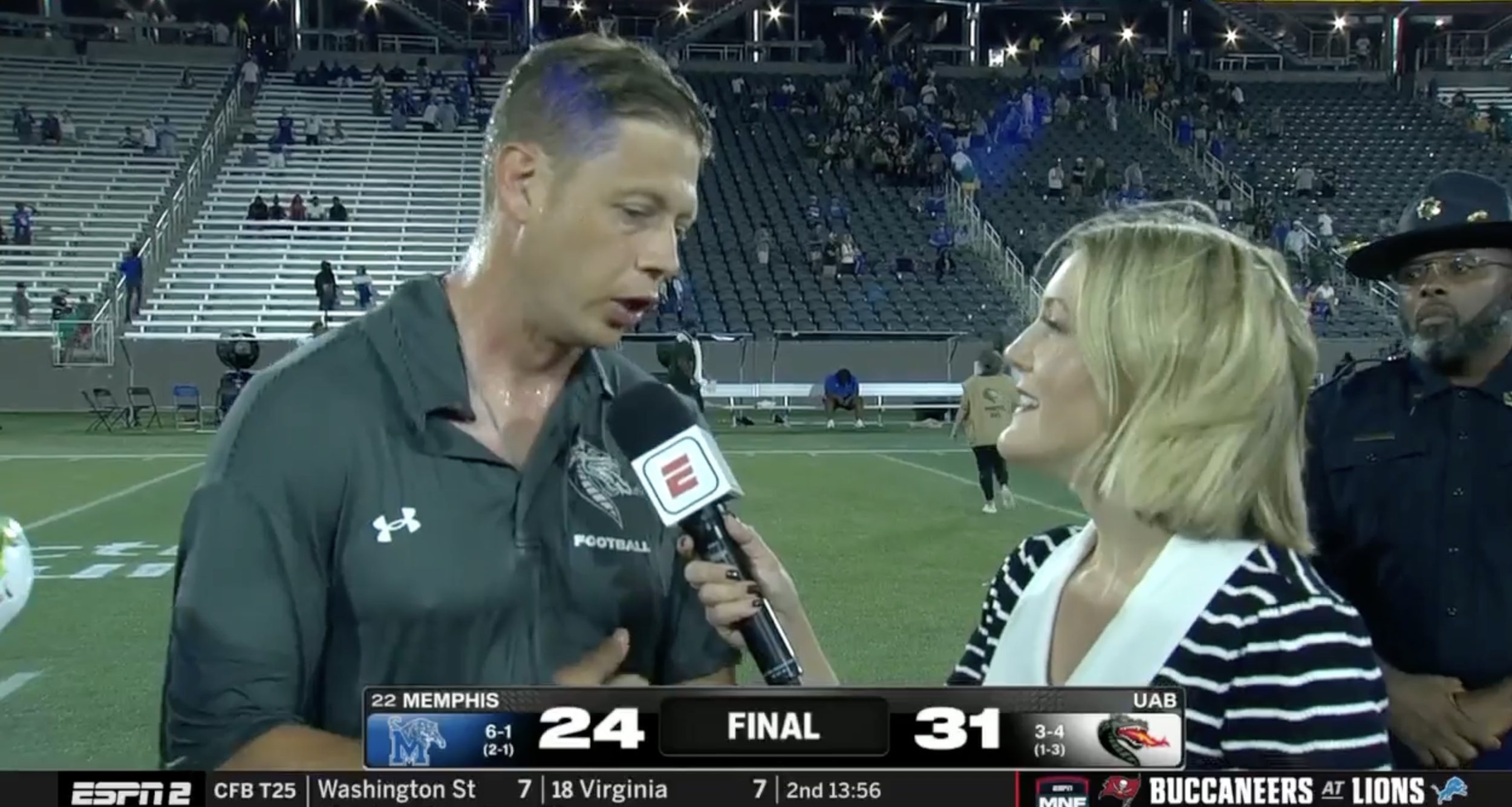 UAB interim coach Alex Mortensen, son of late ESPN NFL insider Chris Mortensen, wins in debut