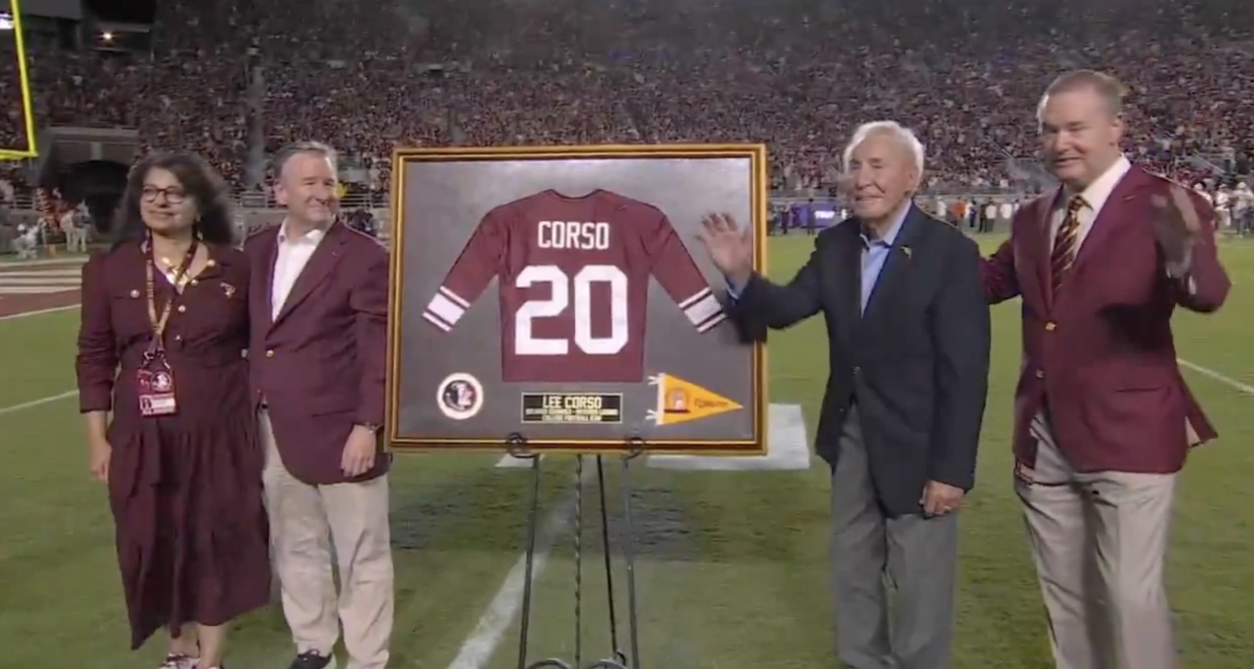 Lee Corso honored by Florida State, receives Governor’s Medal of Freedom