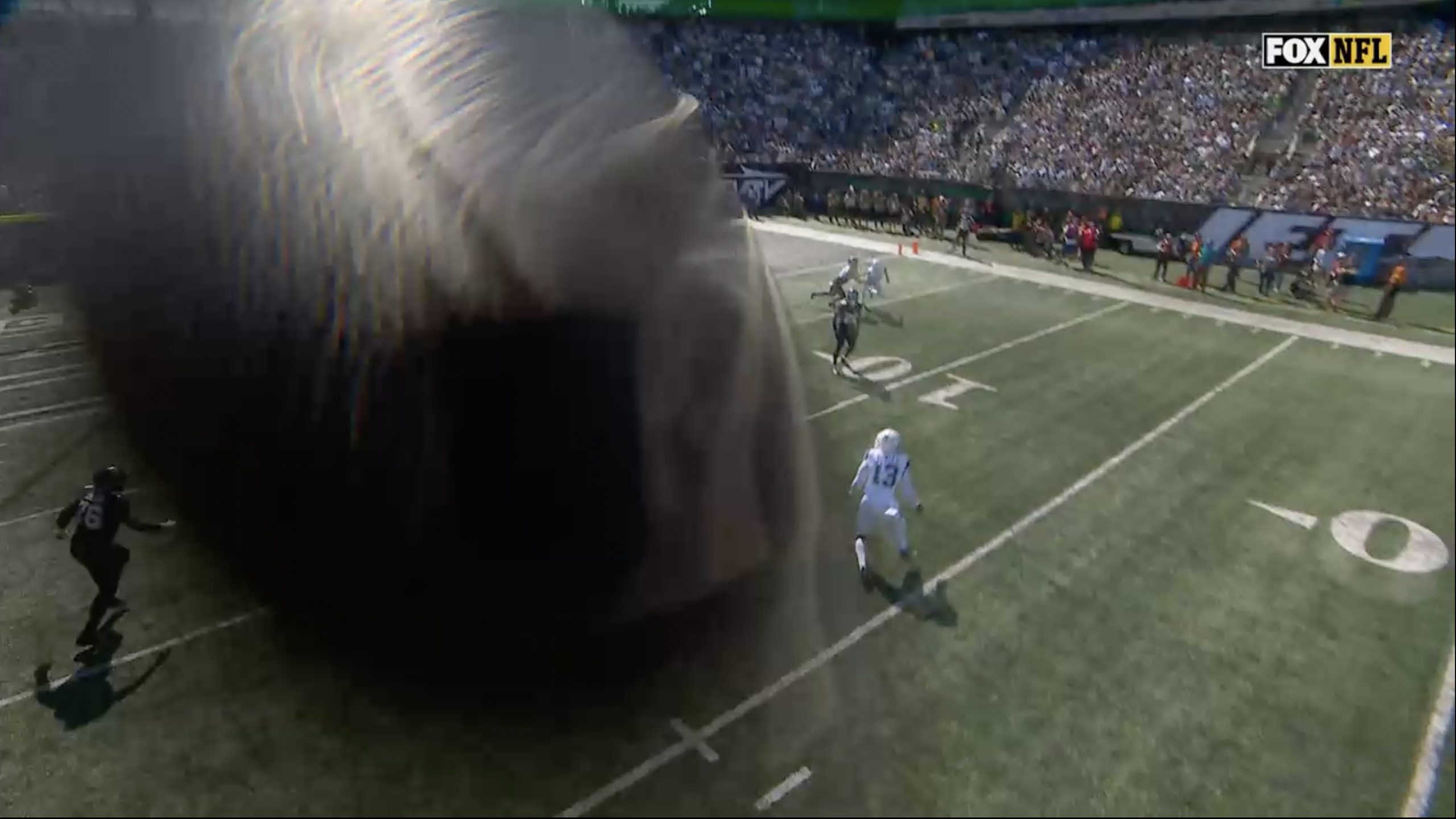 Fox SkyCam takes hit on wild deflection in Cowboys-Jets game