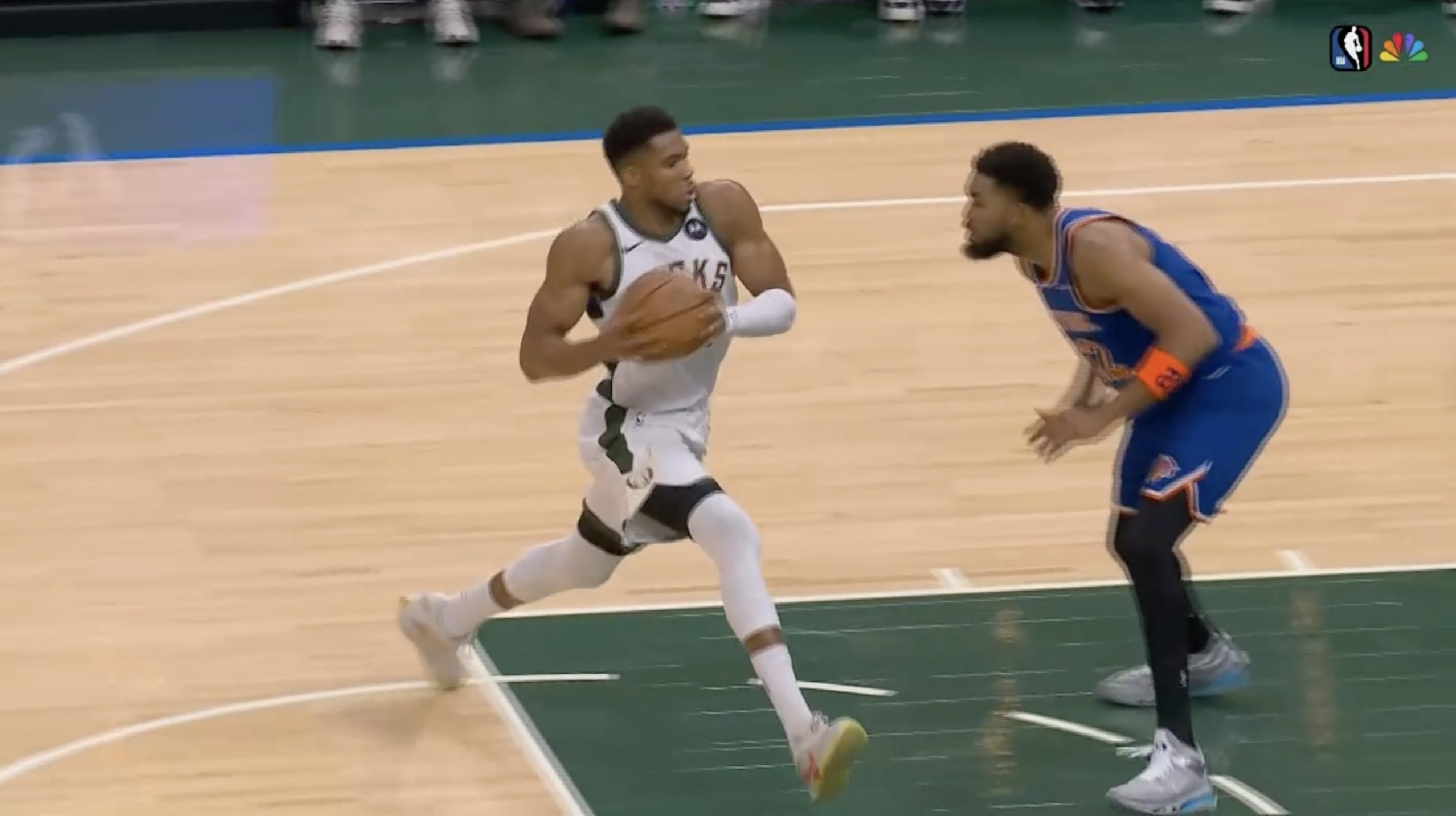 NBC’s Reggie Miller, Jamal Crawford mock Giannis Antetokounmpo travel no-call