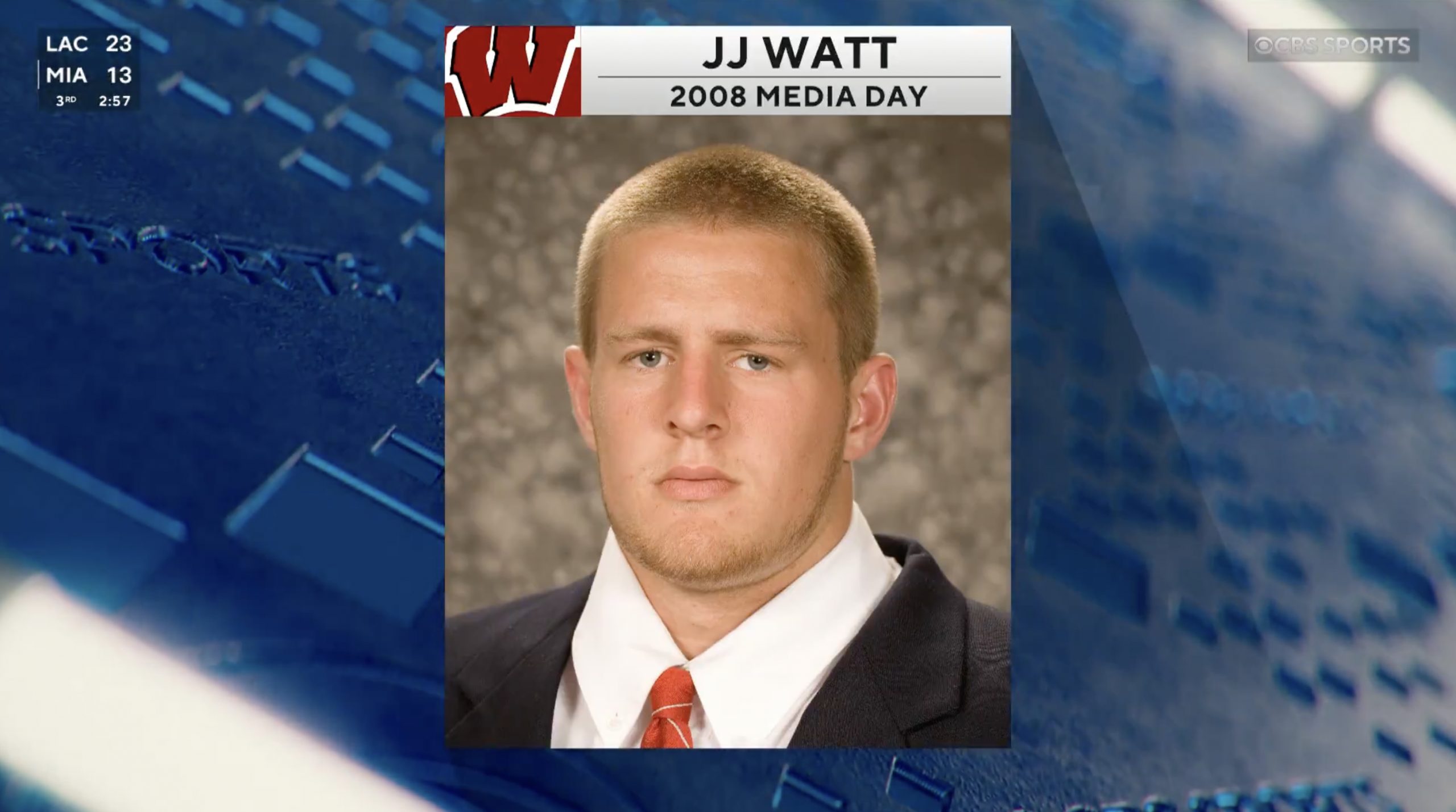J.J. Watt can’t believe his ‘bad look’ in college photo