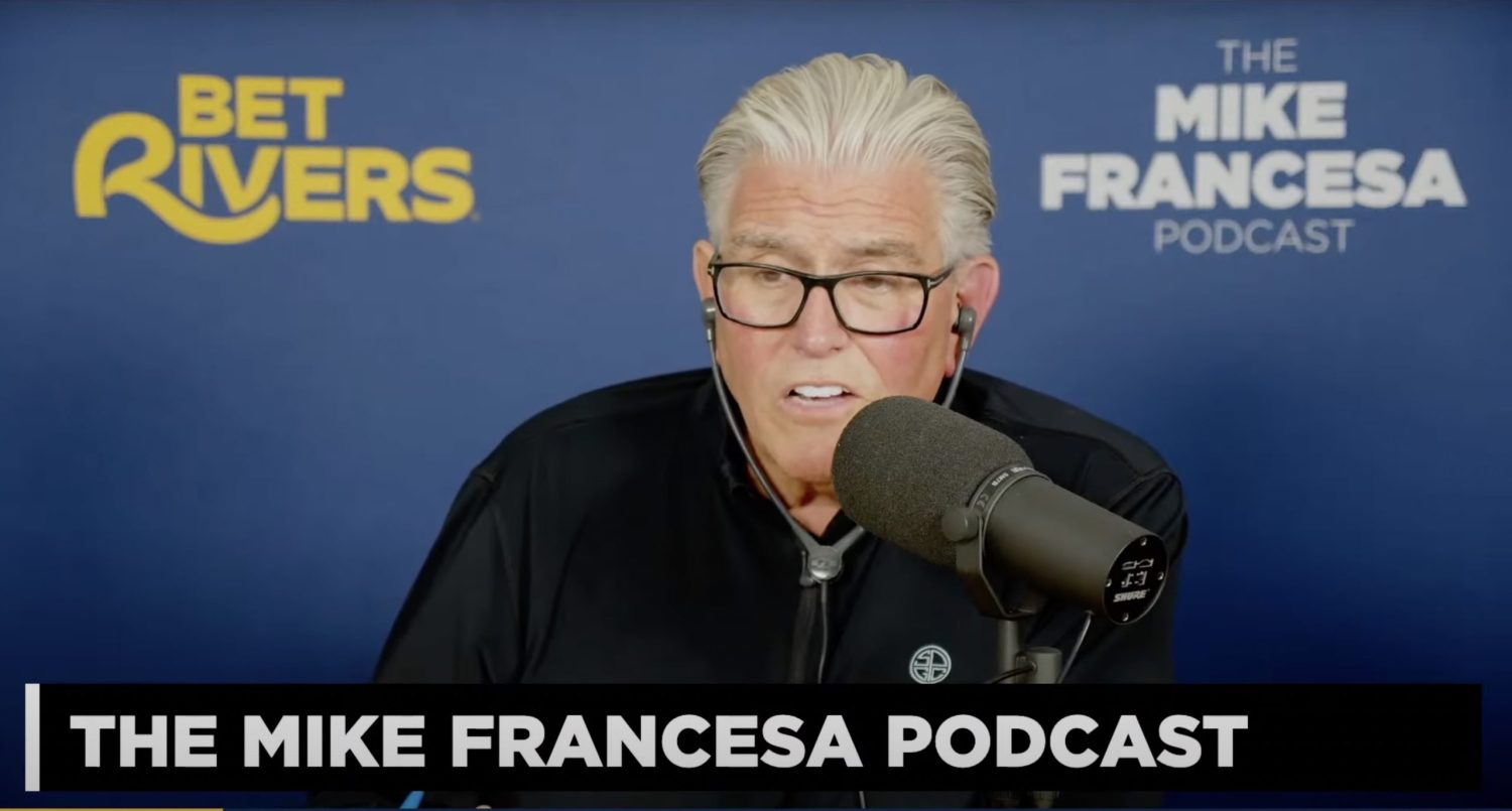 New York sports radio legend Mike Francesa hosts 'The Mike Francesa' Podcast. Photo Credit: The Mike Francesa Podcast on YouTube