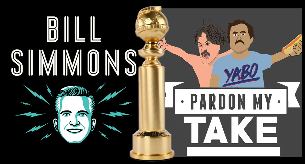 Bill Simmons, ‘Pardon My Take’ named to Golden Globes’ Best Podcast award shortlist