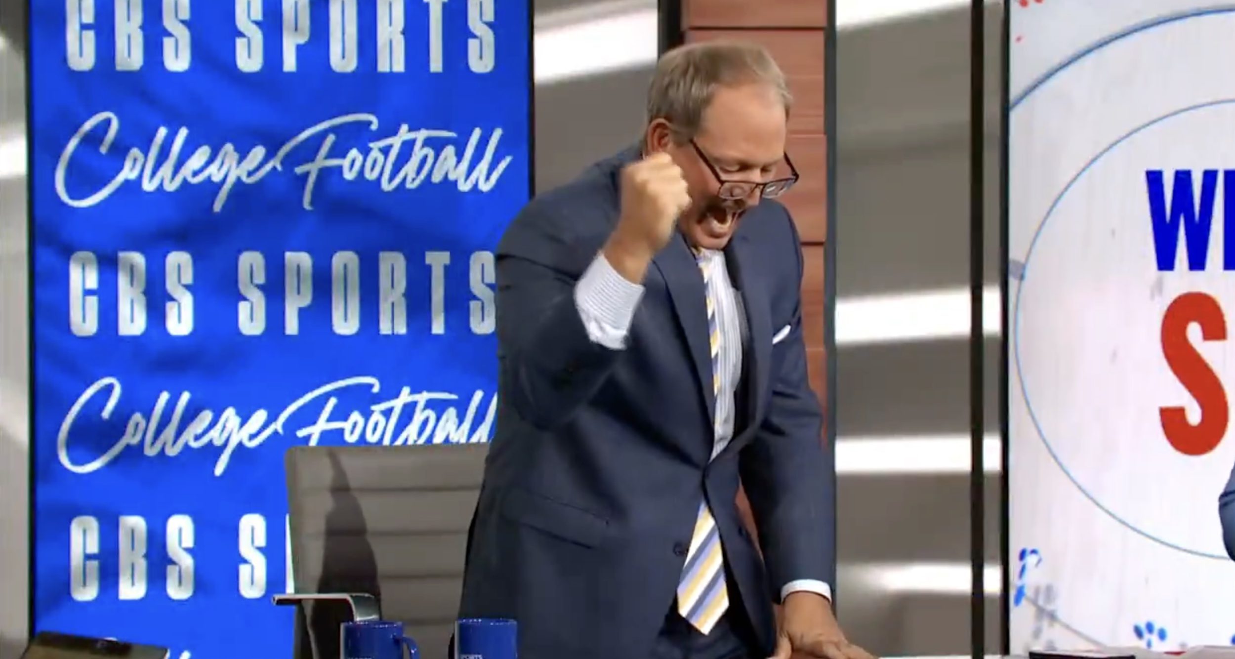CBS Sports’ Rick Neuheisel goes wild as son Jerry and UCLA upset Penn State