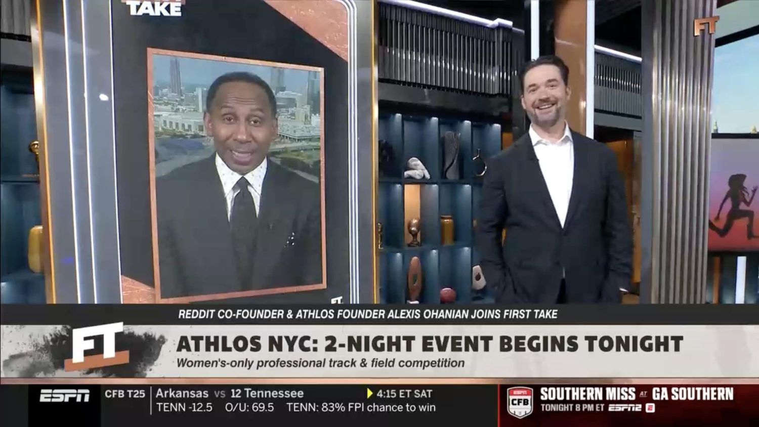 Serena Williams’ husband Alexis Ohanian confronts Stephen A. Smith over Super Bowl halftime criticism