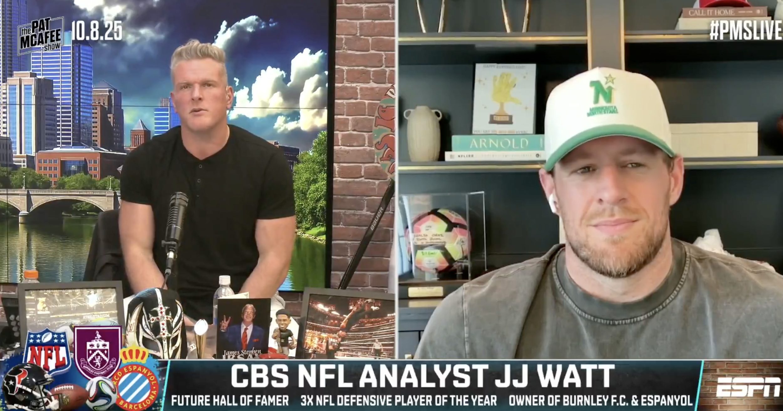 J.J. Watt responds to notion he calls a lot of Steelers games