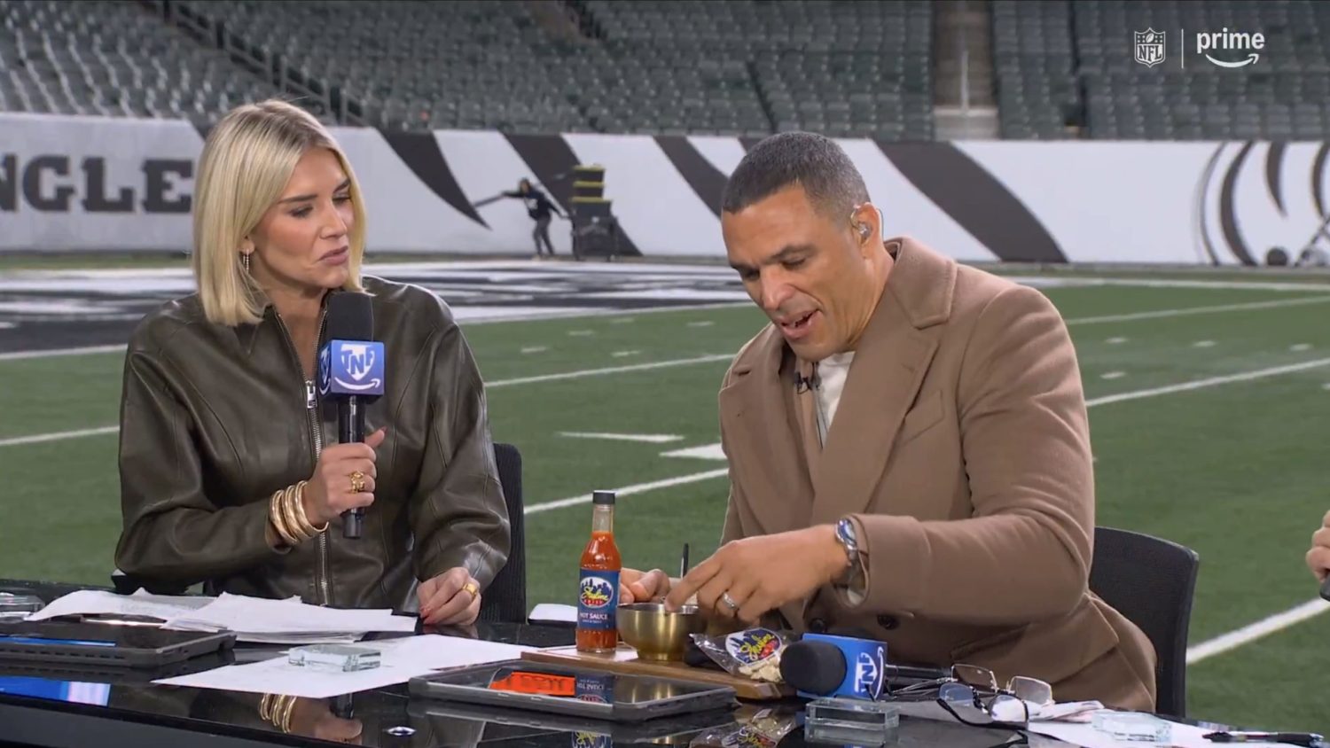 Charissa Thompson battled through stomach ailment on ‘Thursday Night Football’