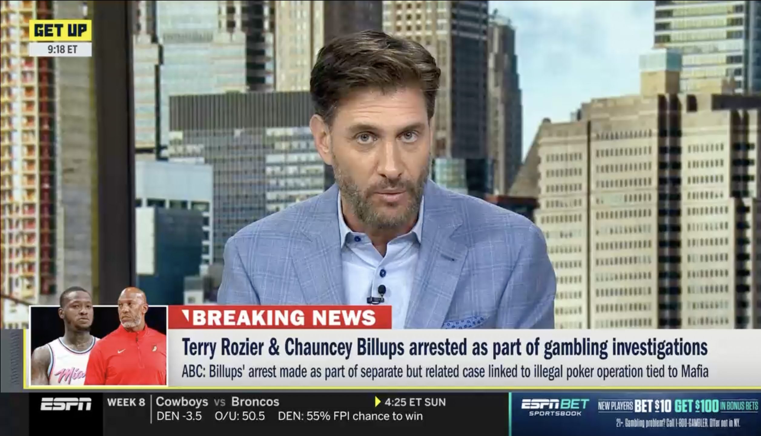 ESPN quickly removes ESPN Bet banner during coverage of NBA gambling arrests