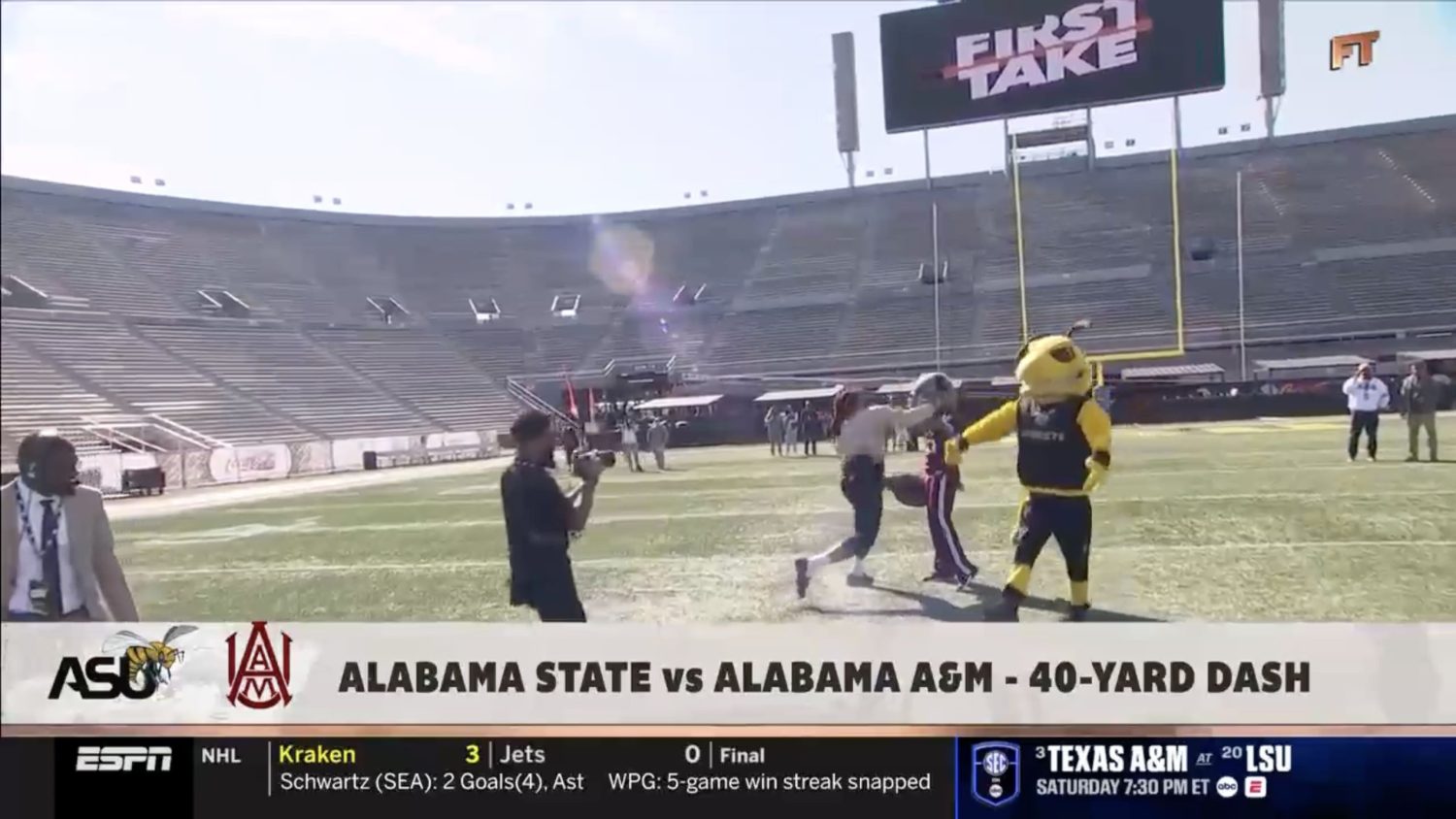 Cam Newton threw hands with Alabama A&M Bulldog on ‘First Take’