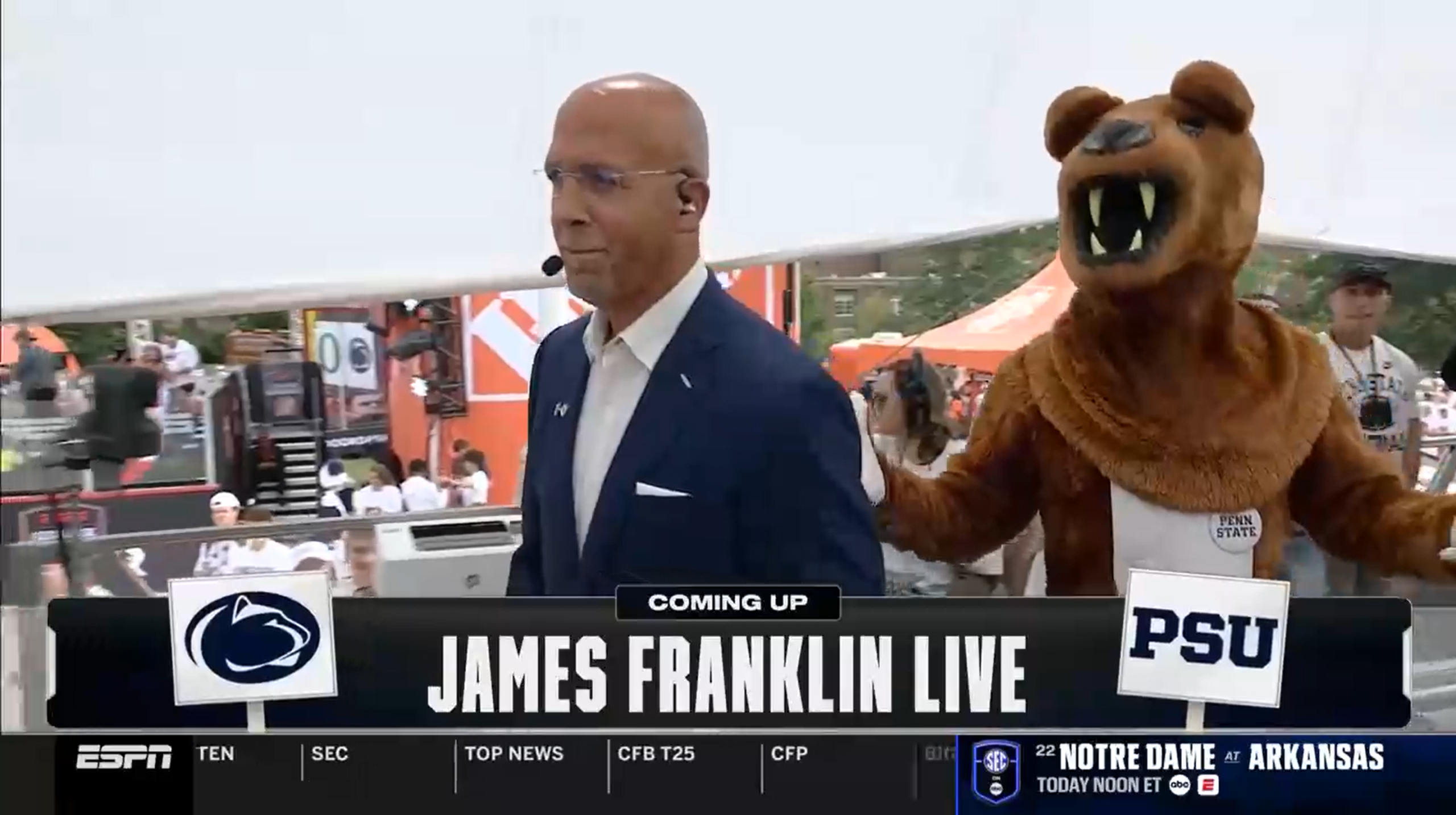 James Franklin to appear live on ‘College GameDay’ this Saturday