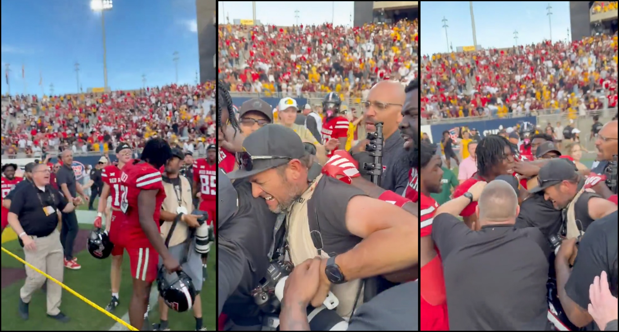Texas Tech's David Bailey and photographer