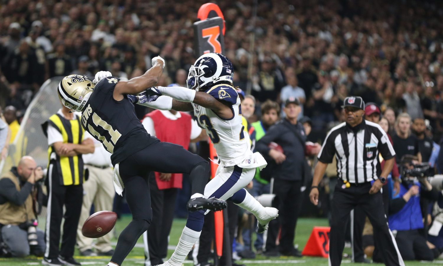 Boomer Esiason wonders if infamous Rams-Saints no-call was fixed by referee