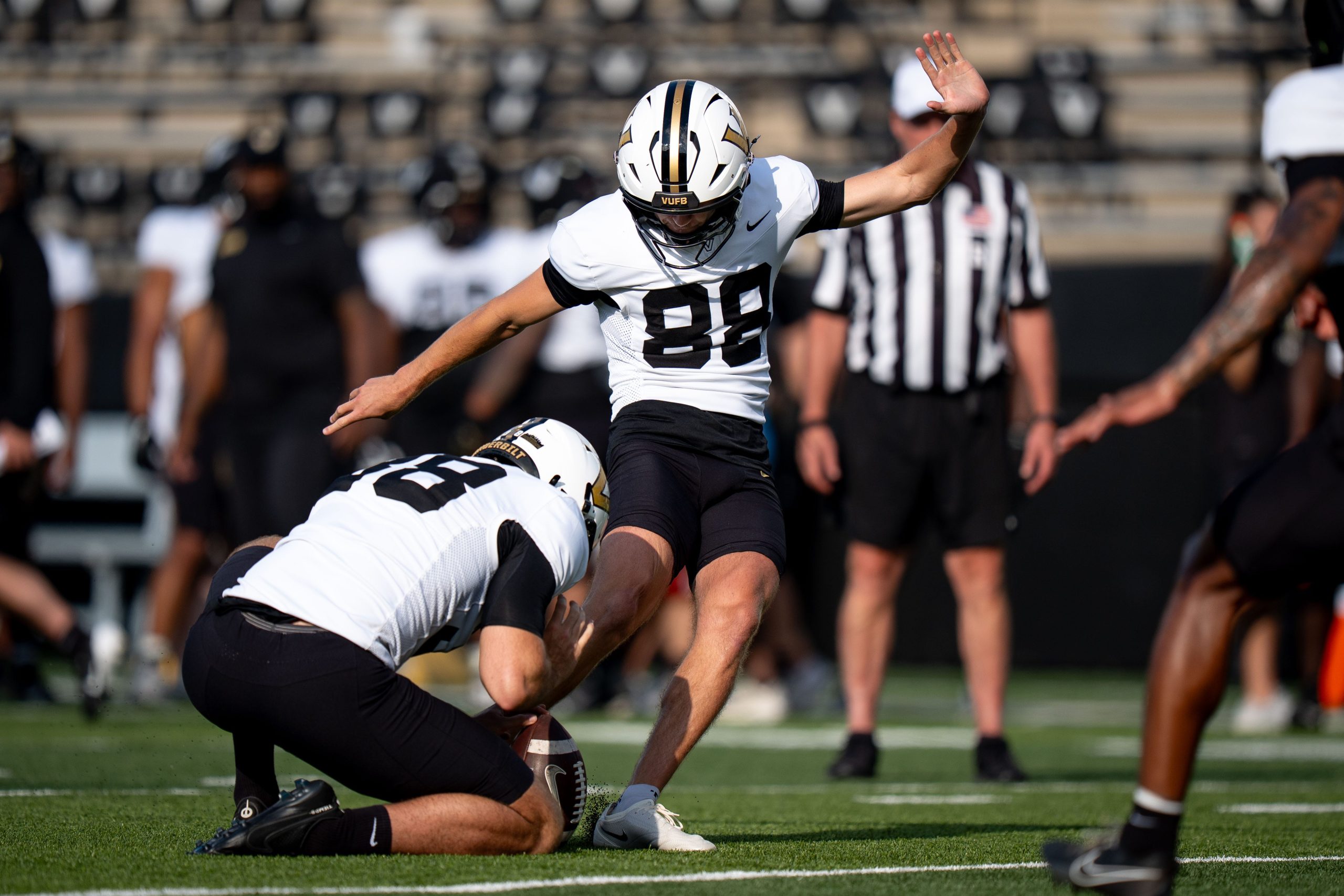 Vanderbilt kickers train students for Pat McAfee ‘College GameDay’ field goal contest