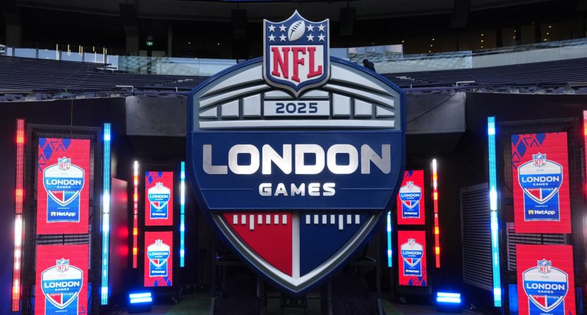 The 2025 NFL London Games logo