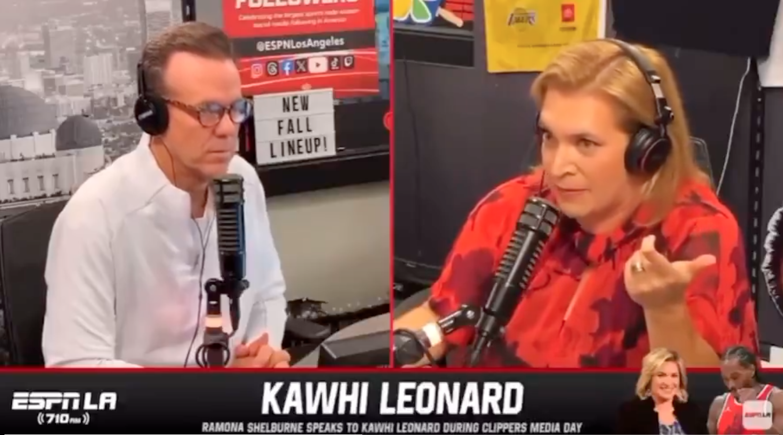 Ramona Shelburne alleges Clippers shut down questions to Kawhi Leonard during media day