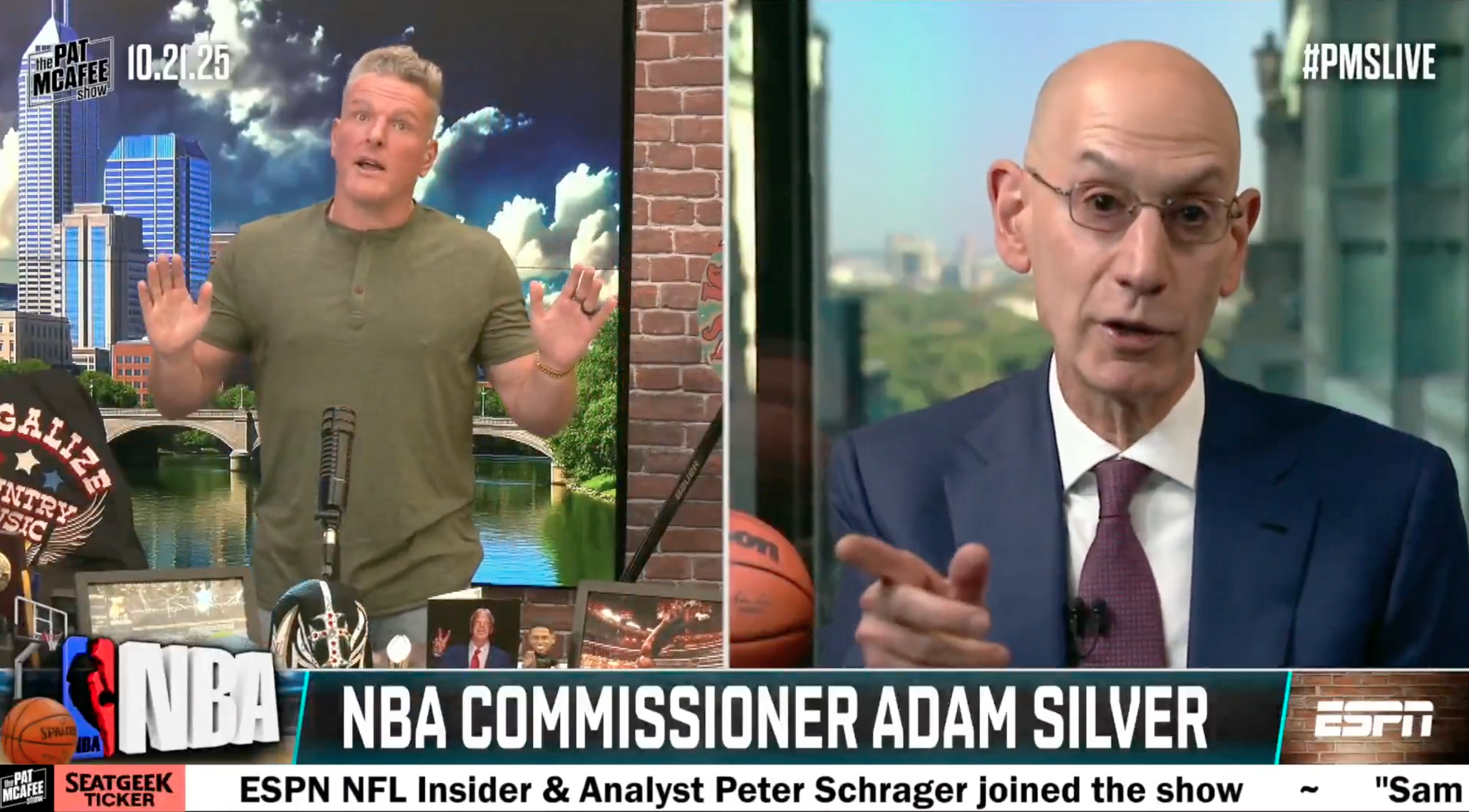 Adam Silver rejects Pat McAfee’s suggestion that NBA give up Christmas Day to NFL