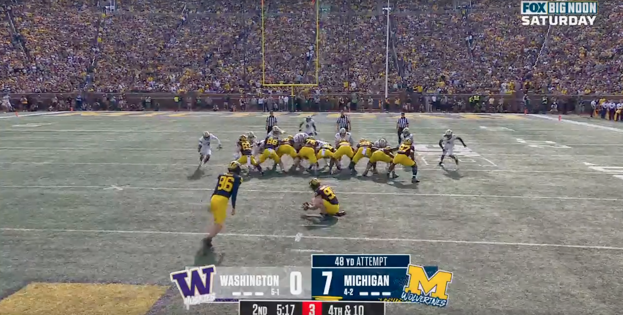 Joel Klatt jinxes Michigan’s Dominic Zvada after calling him ‘best kicker in the country’