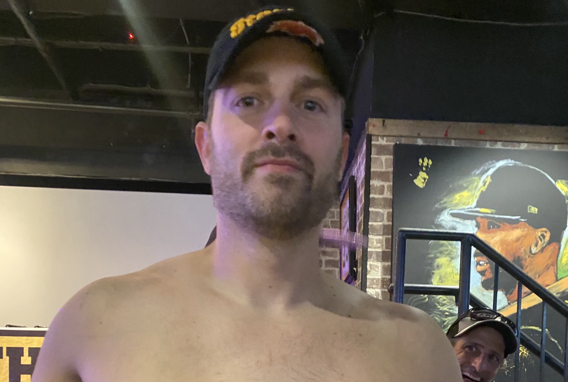 Andrew Fillipponi follows through on piercing nipples after failed Steelers prediction