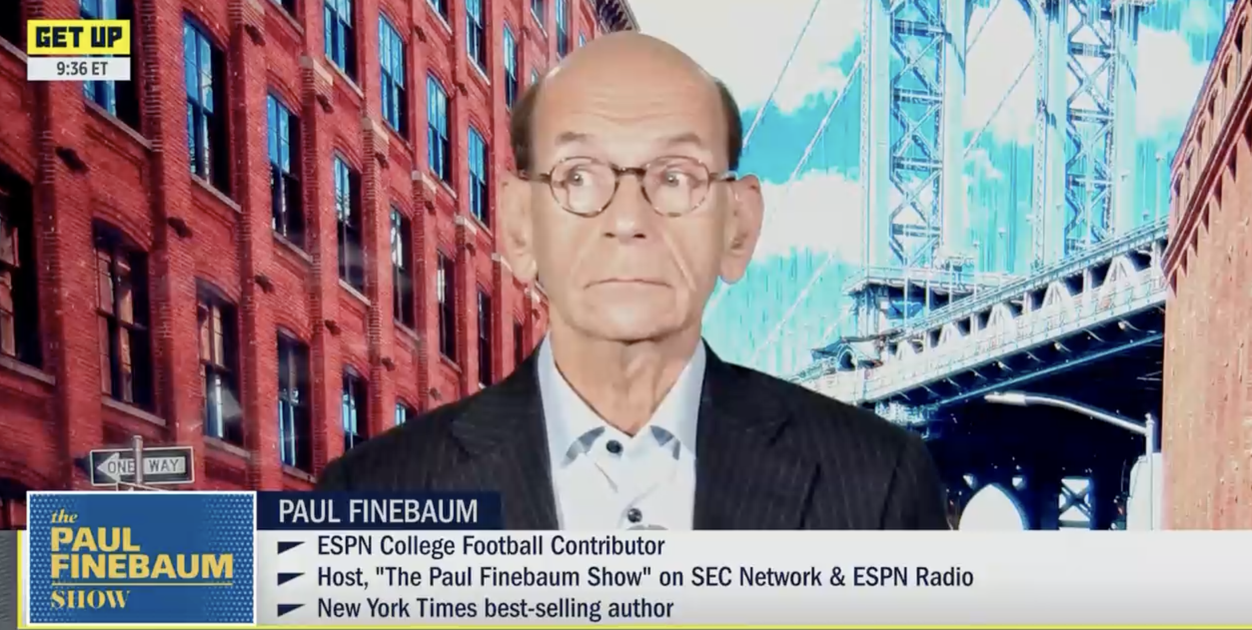 Paul Finebaum appears on ESPN one day after reported ‘ban’